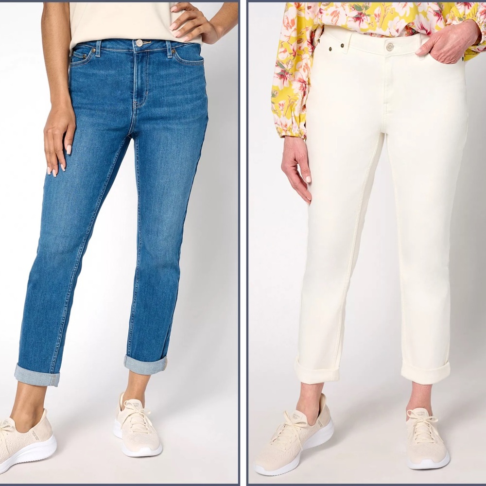 Martha Stewart Light Blue Ankle/full Jeans - Picture 3 of 4